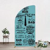 Lofaris Green Black Worlds 1 Dad Fathers Day Half Moon Arch Backdrop